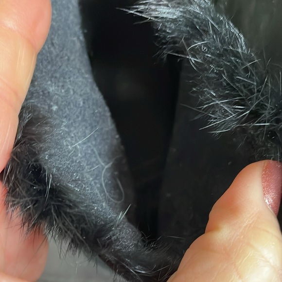 Size 6.6 waterproof leather suede high heel winter boots - Picture 4 of 8